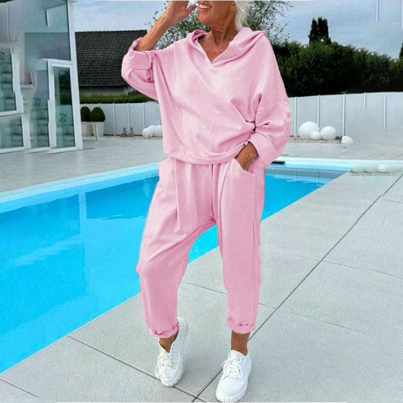 🏠Hooded Sweatshirt & Lounge Pants, Home Comfort🛋️ Women's Hooded Sweatshirt & Lounge Pants Set – Soft Fabric & Relaxed Fit | Perfect for Lounging & Weekend Relaxation, Cozy & Easy ✨