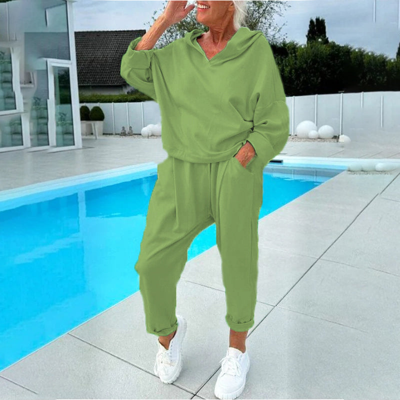 🏠Hooded Sweatshirt & Lounge Pants, Home Comfort🛋️ Women's Hooded Sweatshirt & Lounge Pants Set – Soft Fabric & Relaxed Fit | Perfect for Lounging & Weekend Relaxation, Cozy & Easy ✨