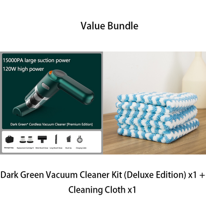 High-Power Cordless Vacuum Cleaner Kit for Car