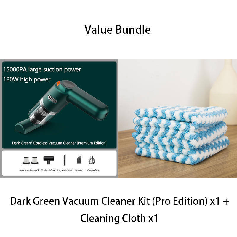 High-Power Cordless Vacuum Cleaner Kit for Car