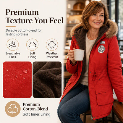 🧥 Women's Parka Jacket – Hooded Design & Warm Lining | Wind & Cold Protection, Easy Outings ✨
