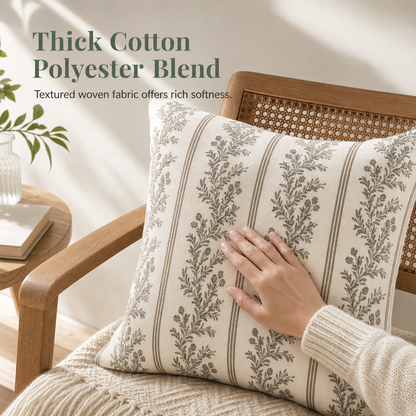 Printed Removable Throw Pillowcase