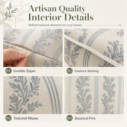 Printed Removable Throw Pillowcase