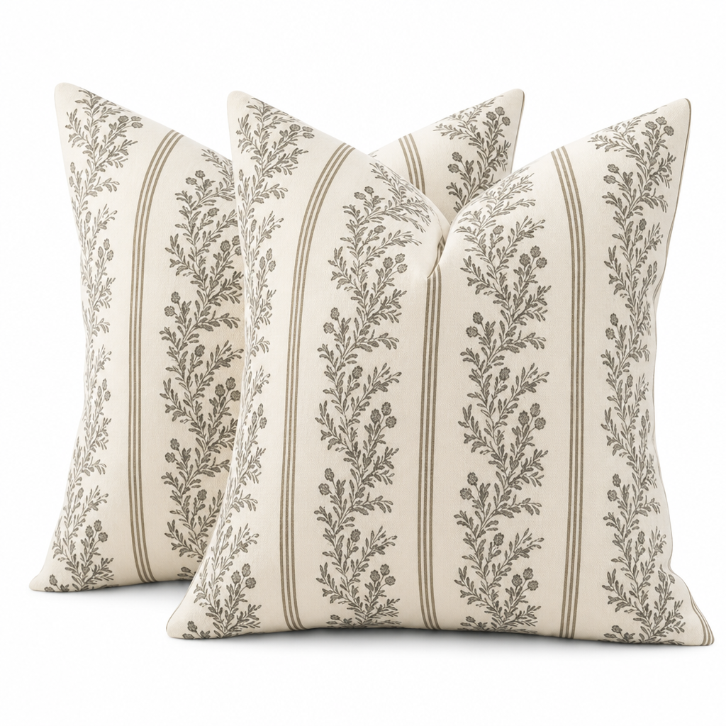 Printed Removable Throw Pillowcase