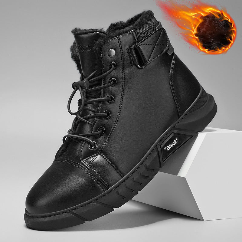 👞Genuine Leather, Rugged Combat Style🥾 Men's Genuine Leather Combat Boots – Durable & Tough ✨