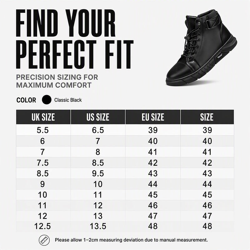 👞Genuine Leather, Rugged Combat Style🥾 Men's Genuine Leather Combat Boots – Durable & Tough ✨