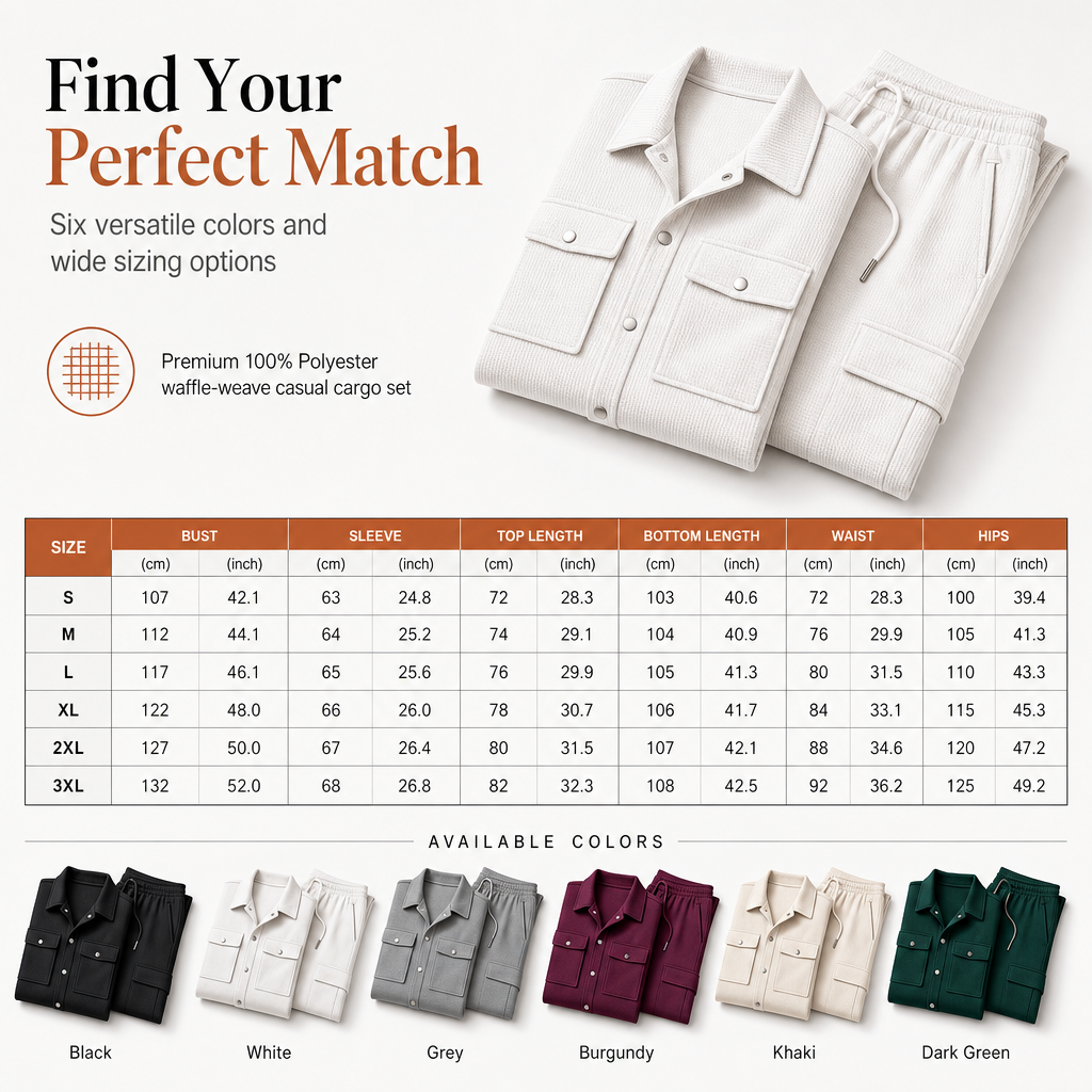 ⏰ 50% discount on season change - quality at half price!✨Men's Casual Waffle Knit Jacket and Pants Set