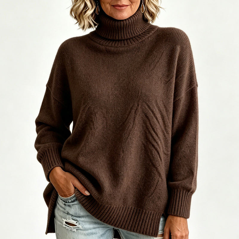 🌈Plus-Size & Multi-Color, Versatile Warmth – Women's Loose Knit Turtleneck Sweater, S-5XL Available ✨