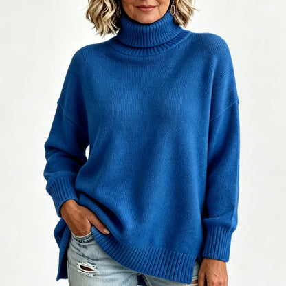 🌈Plus-Size & Multi-Color, Versatile Warmth – Women's Loose Knit Turtleneck Sweater, S-5XL Available ✨
