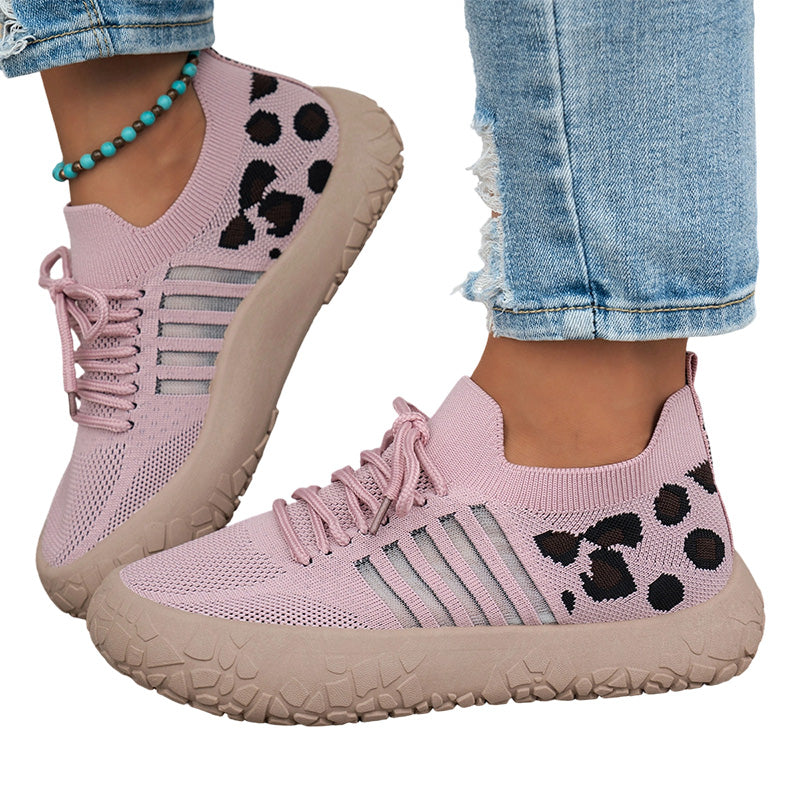 👟Slip-On Convenience, Cushioned Platform☁️ Women's Fly-Knit Platform Loafers – Wide Round Toe & Cushioned Platform | Perfect for All-Day Walking, Travel & Daily Wear, Easy On & Off ✨