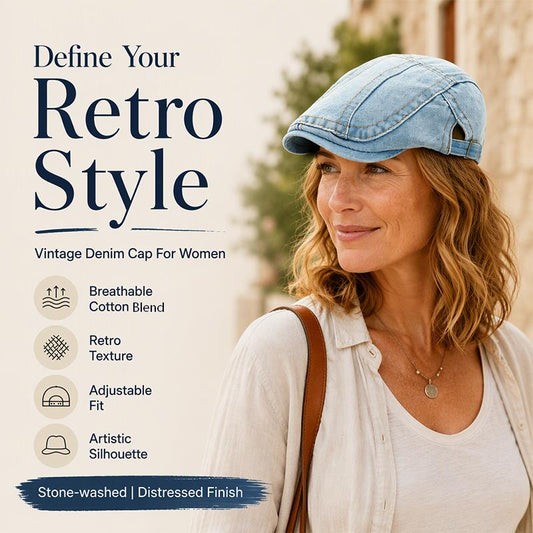 🧢Unisex Fit, Lightweight Comfort🎩 Unisex Vintage Beret Flat Cap – Lightweight Design | Perfect for Daily, Commute & Travel, Comfortable & Non-Pressing ✨