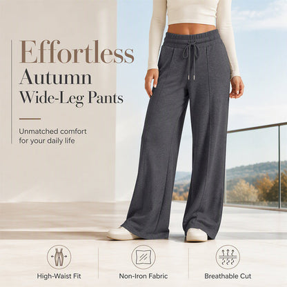 🍂✨Women's Casual Wide-Leg Pants With Drawstring Elastic