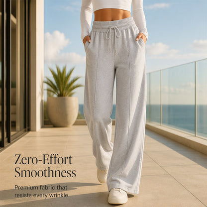 🍂✨Women's Casual Wide-Leg Pants With Drawstring Elastic