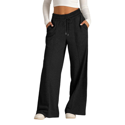 🍂✨Women's Casual Wide-Leg Pants With Drawstring Elastic