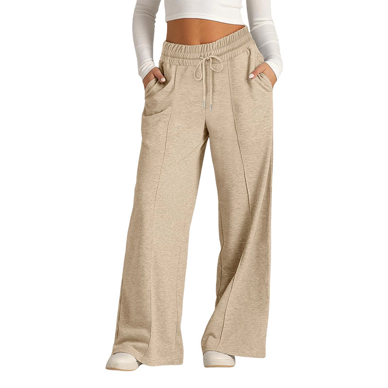 🍂✨Women's Casual Wide-Leg Pants With Drawstring Elastic
