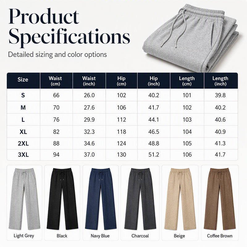 🍂✨Women's Casual Wide-Leg Pants With Drawstring Elastic
