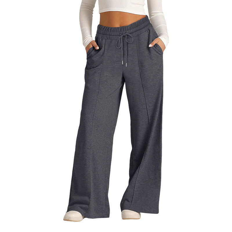 🍂✨Women's Casual Wide-Leg Pants With Drawstring Elastic