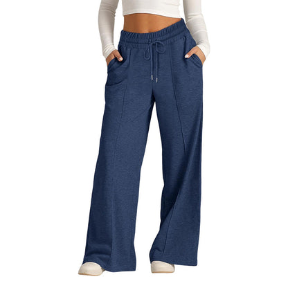 🍂✨Women's Casual Wide-Leg Pants With Drawstring Elastic