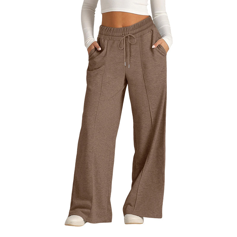 🍂✨Women's Casual Wide-Leg Pants With Drawstring Elastic