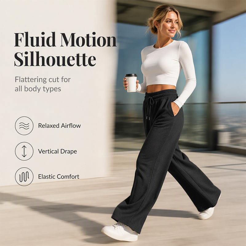 🍂✨Women's Casual Wide-Leg Pants With Drawstring Elastic