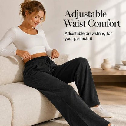 🍂✨Women's Casual Wide-Leg Pants With Drawstring Elastic