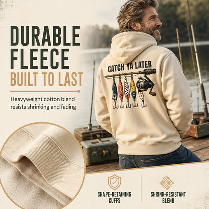 👕 Men's Vintage Hoodie – Elastic Ribbing & Comfortable Fit | Classic Casual ✨