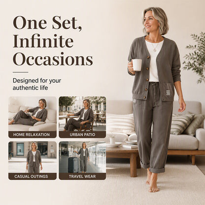 🍂Retro Corduroy, Fall & Winter Style👚 Women's Corduroy 2-Piece Set – Vintage Texture & Trendy Match | Perfect for Fall/Winter Daily, Dates & Travel, Warm & Stylish ✨