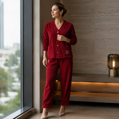 🍂Retro Corduroy, Fall & Winter Style👚 Women's Corduroy 2-Piece Set – Vintage Texture & Trendy Match | Perfect for Fall/Winter Daily, Dates & Travel, Warm & Stylish ✨