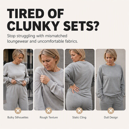 ✨ Polished Two-Piece Style | Women’s Color-Block Knit Set