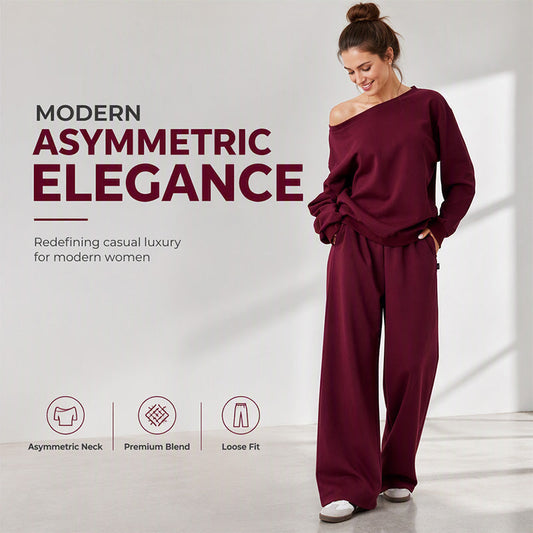 ☁️Loose & Free, Elastic Comfort🧳 Women's Leisure 2-Piece Set – Unrestricted Movement, Easy & Relaxed ✨