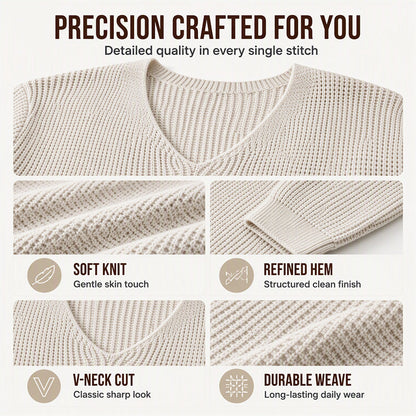 🌬️Breathable Knit, All-Season Layer👕 Men's Casual Scoop Neck Knit Top – Lightweight & Breathable | Perfect for Spring/Summer Alone or Fall/Winter Layering, Comfortable & Versatile ✨