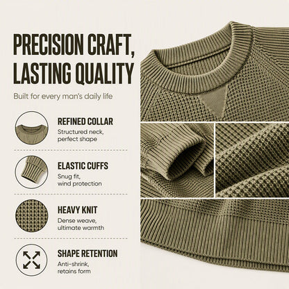 👕Classic Crewneck, Versatile & Comfortable🧶 Men's Classic Crewneck Knit Top – Soft & Skin-Friendly, Everyday Essential ✨