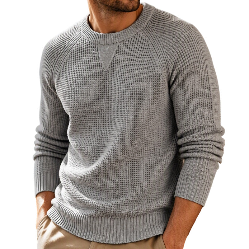 👕Classic Crewneck, Versatile & Comfortable🧶 Men's Classic Crewneck Knit Top – Soft & Skin-Friendly, Everyday Essential ✨