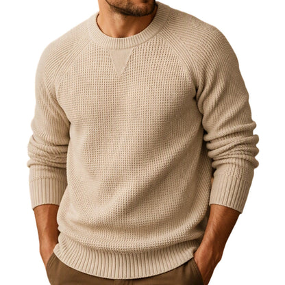 👕Classic Crewneck, Versatile & Comfortable🧶 Men's Classic Crewneck Knit Top – Soft & Skin-Friendly, Everyday Essential ✨