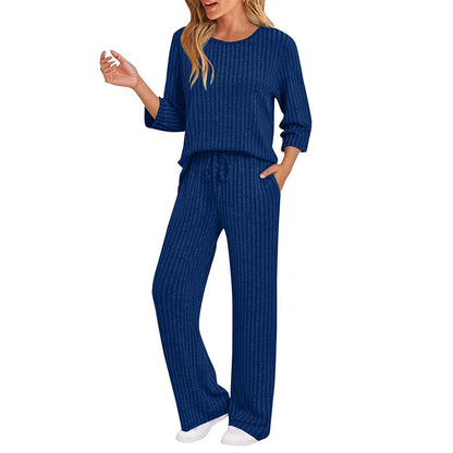 🍂Fall & Winter Warmth, Layer or Wear Alone🧶 Women's Ribbed Knit Set – Soft & Skin-Friendly, Versatile Layering ✨