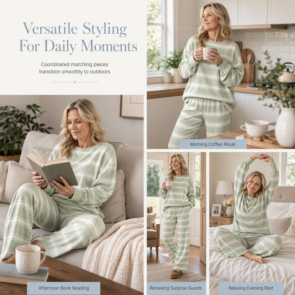 🎨Two-Piece Versatile, Multiple Colors🧶 Women's Knit Lounge Set – Effortless Matching & Color Options | Easy Everyday Style ✨