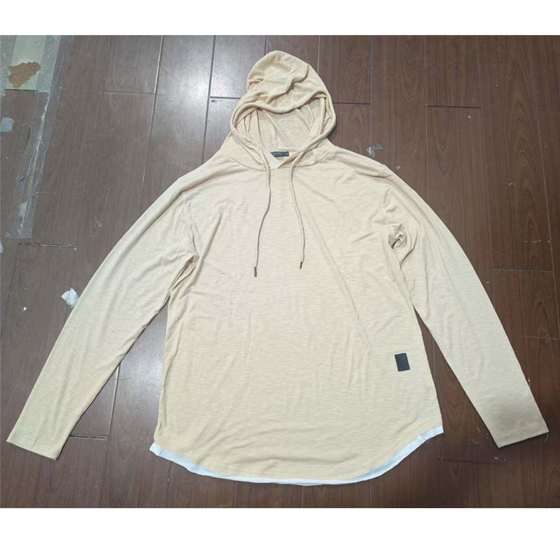 👕Modern Slim Fit, Irregular Cut🧥 Men's Modern Slim Irregular Hoodie – Dynamic Layering & Athletic Silhouette ✨