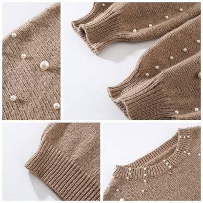 ☁️Soft Warmth, Fall & Winter Essential🧶 Women's Round Neck Pullover Sweater – Breathable & Skin-Friendly, Warm & Cozy | Perfect Autumn/Winter Knit ✨
