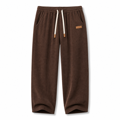 🧶Corduroy Texture, Cozy Warmth👖 Relaxed Wide-Leg Casual Pants – Ribbed Corduroy & Elegant Drape ✨