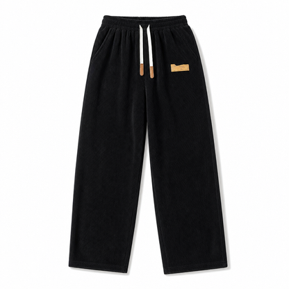 🧶Corduroy Texture, Cozy Warmth👖 Relaxed Wide-Leg Casual Pants – Ribbed Corduroy & Elegant Drape ✨