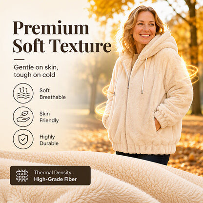 ☁️Soft & Skin-Friendly, Everyday Casual🧥 Women's Hooded Jacket – Comfortable Fabric & Relaxed Fit ✨