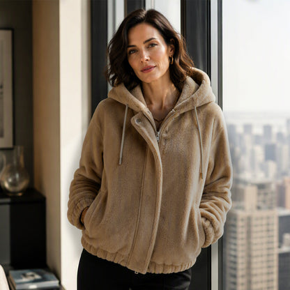 ☁️Soft & Skin-Friendly, Everyday Casual🧥 Women's Hooded Jacket – Comfortable Fabric & Relaxed Fit ✨
