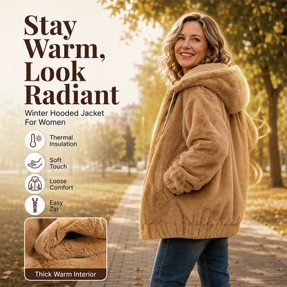 ☁️Soft & Skin-Friendly, Everyday Casual🧥 Women's Hooded Jacket – Comfortable Fabric & Relaxed Fit ✨