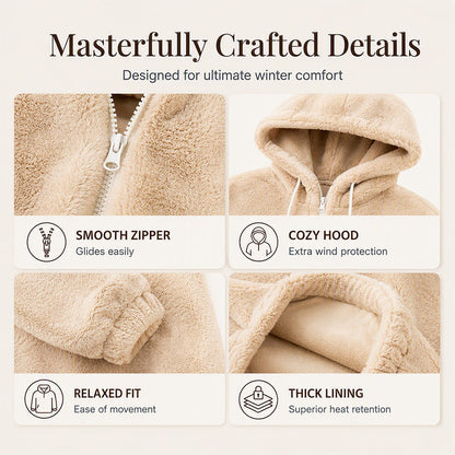 ☁️Soft & Skin-Friendly, Everyday Casual🧥 Women's Hooded Jacket – Comfortable Fabric & Relaxed Fit ✨