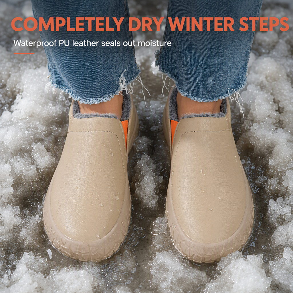 👢 Women's Winter Warm Loafers – Hidden Lift & Non-Slip Sole | Easy On/Off, Comfortable & Stylish ✨