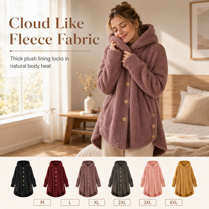 🌸Loose Plus-Size, Durable & Versatile🧥 Women's Fleece Hooded Coat – M-4XL & Six Colors | Comfortable & Long-Lasting, Easy to Style ✨