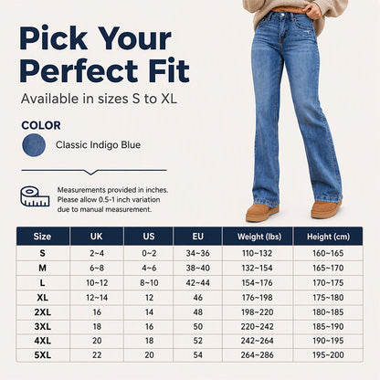 👖Casual & Versatile, Everyday Comfort✨ Women's Casual Stretchy High-Waisted Jeans – Versatile Design & Stretch Fabric | Effortless Everyday Comfort ✨