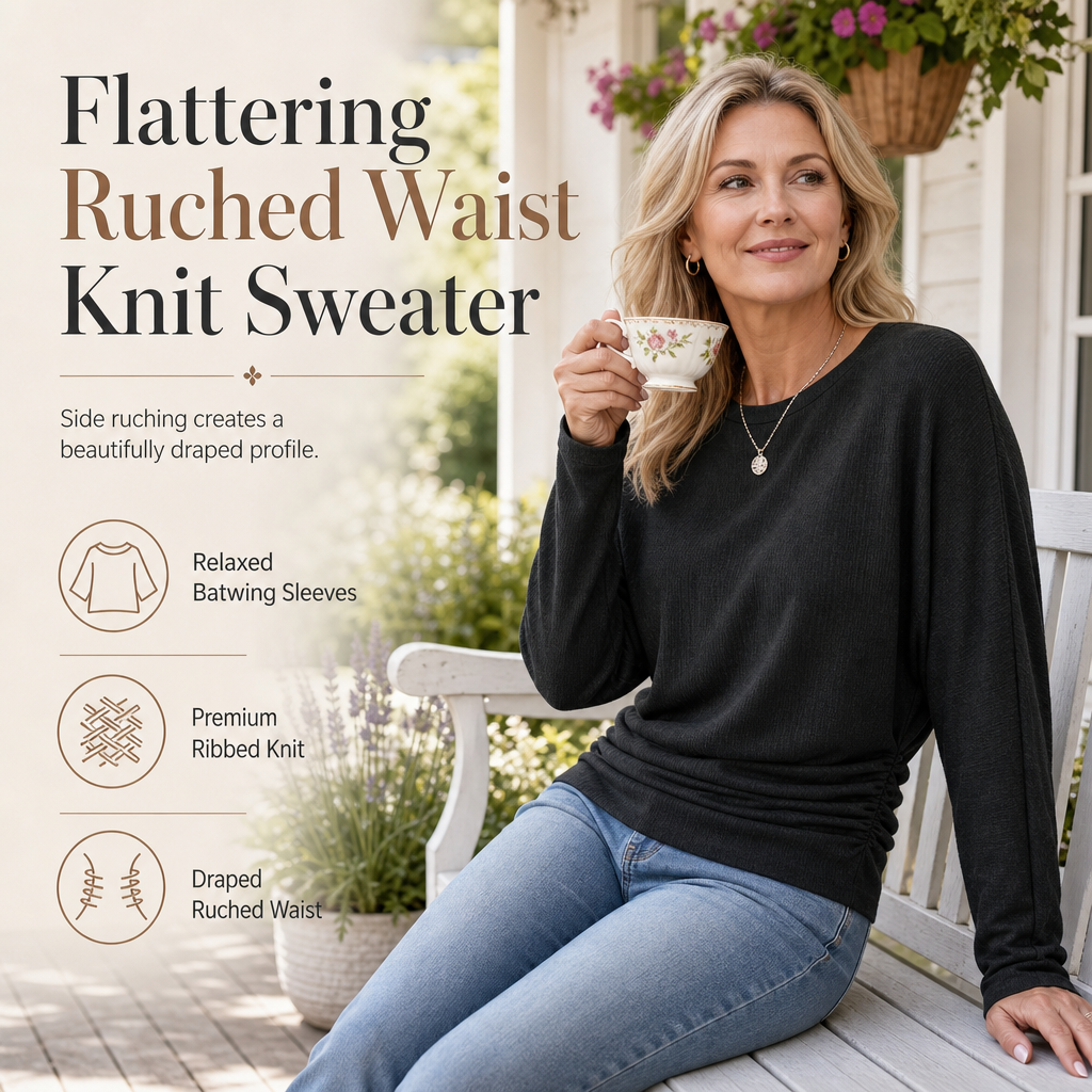 🧶Soft Knit, Multi-Color Versatile🍂 Women's Crewneck Knit Sweater – Stretch & Shape-Retaining, Six Autumn Shades | Easy to Pair with Denim, Boots & Skirts ✨