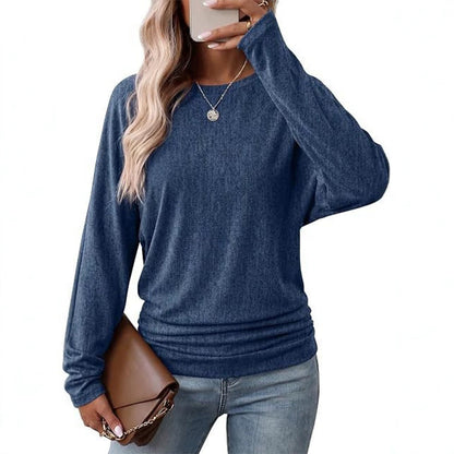 🧶Soft Knit, Multi-Color Versatile🍂 Women's Crewneck Knit Sweater – Stretch & Shape-Retaining, Six Autumn Shades | Easy to Pair with Denim, Boots & Skirts ✨