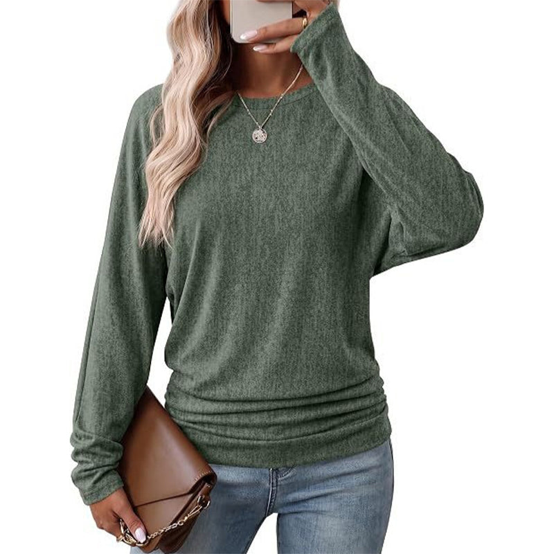 🧶Soft Knit, Multi-Color Versatile🍂 Women's Crewneck Knit Sweater – Stretch & Shape-Retaining, Six Autumn Shades | Easy to Pair with Denim, Boots & Skirts ✨